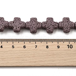 Бусы из натуральной лавы&nbsp;G-L498-E02-01C