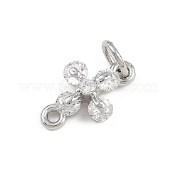 Латунные поперечные связи с прозрачным кубическим цирконием&nbsp;KK-A269-57P