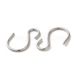変色しない304ステンレススチールSフック留め具  ステンレス鋼色  38x26.5x2.2mm&nbsp;STAS-C085-03I-P