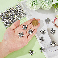 50 pièces pendentifs en alliage de style tibétain&nbsp;FIND-DC0006-11