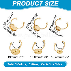 27 шт. 9 комплекта колец-манжет из нержавеющей стали 304 открытого типа STAS-DC0015-41