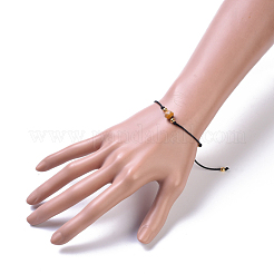 Nylon regolabile bracciali intrecciati cavo di perline&nbsp;BJEW-JB04417-01