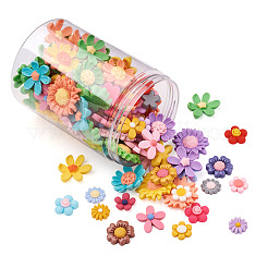 Кабошоны из непрозрачной смолы в 200 стилях&nbsp;RESI-CD0001-09