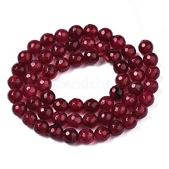 Натуральный белый нефритовый шарик нити G-R346-6mm-02-01