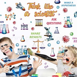 Полупрозрачные самоклеящиеся наклейки на стену из ПВХ STIC-WH0015-333