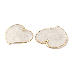 Большие подвески из натуральной оболочки Capiz SSHEL-H071-02G-02