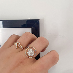 Кольца из латуни с микропаве&nbsp;FS-WG899C7-02