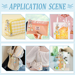 5 шт. подвесных украшений из акрила и АБС-пластика с имитацией жемчуга&nbsp;HJEW-WR00027