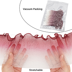 5 ярд полиэстеровой плиссированной кружевной ленты для отделки&nbsp;OCOR-GF0004-84F