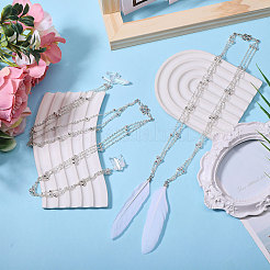 2 шт. железные цветочные цепочки для лица&nbsp;HJEW-CA00051