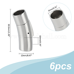 6 шт. застежки для часов из нержавеющей стали 304 STAS-UN0058-20