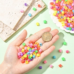 120 г непрозрачных полистирольных (ПС) пластиковых европейских бусин с пазами&nbsp;KY-YW0002-24