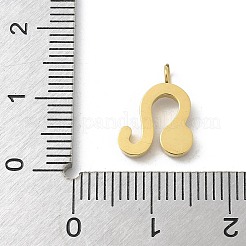 Dijes de circonita cúbica micropavé de acero inoxidable 304 con revestimiento iónico (IP)&nbsp;STAS-Z107-09G-09