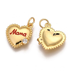 Латунные микропаве прозрачные кубические циркониевые подвески&nbsp;ZIRC-B002-36G-A