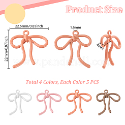 20 шт. подвески из цинкового сплава с двухцветной краской для выпечки FIND-GA0005-38