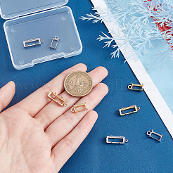 8 шт. 4 стиля подвески из нержавеющей стали 304 со стразами&nbsp;STAS-UN0038-11