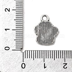 Empreintes de pattes de chien supports Pendentif en alliage d'émail de style tibétain&nbsp;X-TIBEP-R338-30AS-RS