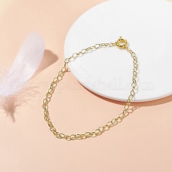 Ожерелье из латунных кабельных цепей 6 мм для мужчин и женщин NJEW-JN03768