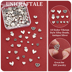 110шт 10 стиля бусины из сплава в тибетском стиле&nbsp;FIND-UN0015-82