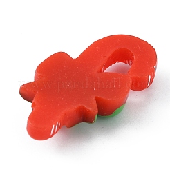 Cabochons en résine opaque sur le thème de Noël&nbsp;LS-CRES-WH0013-09B