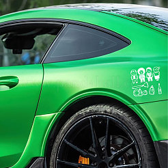 Пластиковые светоотражающие виниловые наклейки на автомобиль STIC-WH0036-012