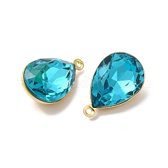 Pendentifs en verre de laiton de placage de support&nbsp;KK-A177-22G-01