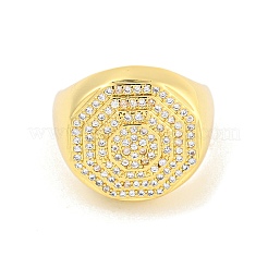 Покрытие стойки восьмиугольное латунное микро-паве&nbsp;RJEW-C103-04G