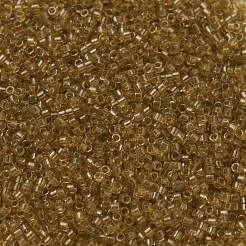 MIYUKIデリカビーズ小  シリンダー  日本製シードビーズ  15/0  （dbs0118)透明サフラン光沢  1.1x1.3mm  穴：0.7mm  約35000PCS /ボトル  10 G /ボトル&nbsp;SEED-JP0008-DBS0118