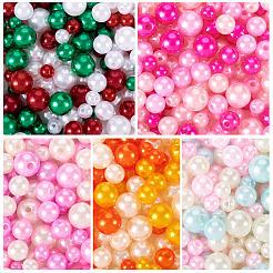 150 г 5 цвета бусины из абс-пластика с имитацией жемчуга&nbsp;KY-TA0001-44B