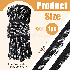 Отделка шнуром из полиэстера длиной 12.5 м&nbsp;OCOR-WH0105-005B