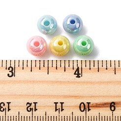 200 шт. Непрозрачные акриловые бусины&nbsp;MACR-FP0001-17B