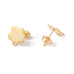 201 фурнитура для сережек-гвоздиков из нержавеющей стали с отверстием&nbsp;EJEW-A071-10B-G