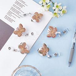 5 шт. 5-цветная катушка со стразами в виде бабочки AJEW-CA0001-27