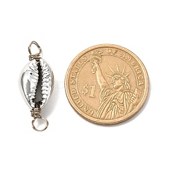 Гальванические бусины-ракушки&nbsp;PALLOY-JF01036-02