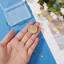 1 шт. 925 цепочки из стерлингового серебра&nbsp;NJEW-BBC0001-14