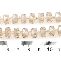 Прозрачные стеклянные бусины гальваническим пряди EGLA-P062-01A-PL03