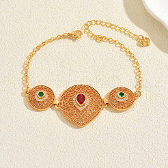 Браслеты из латуни с микропаве и фианитами для женщин&nbsp;DT8176