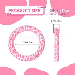 5 шт. кольцо из пищевого экологически чистого силикона фокусные бусины JX894I