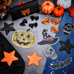 Фетр с пайетками и банты из домашних животных&nbsp;DIY-PH0030-38