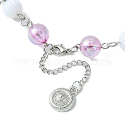 Колье с подвеской в виде листьев&nbsp;NJEW-FZ00007