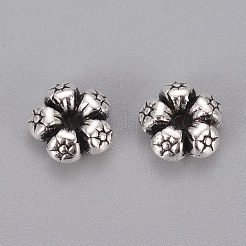 Тибетские серебрянные бусины прокладки&nbsp;X-AC0752