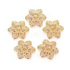 Латунные причудливые шапочки для бус X-KK-T038-109G