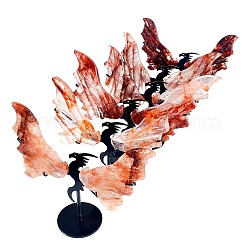 Фигурки из натурального красного гематоидного кварца/железистого кварца&nbsp;PW-WG93422-01