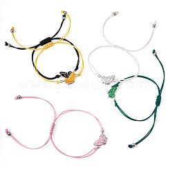 3 комплект из 6 шт. 3 стилей браслетов из сплава и эмали&nbsp;BJEW-TA0001-22