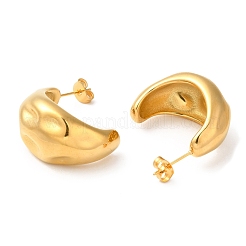 Серьги-гвоздики из нержавеющей стали 304 с ионным покрытием (IP)&nbsp;X-EJEW-K244-39G