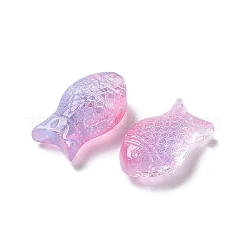 Выпечка расписные прозрачные стеклянные бусины GLAA-I050-10L