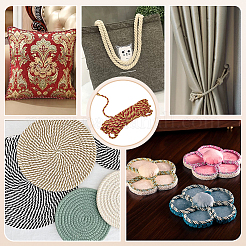 20 ярд двухслойного витого шнура из полиэстера&nbsp;OCOR-WH0086-99B-04