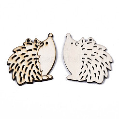 Thème d'automne pendentifs en bois de peuplier naturel non finis&nbsp;WOOD-N006-73