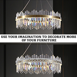 Decorazione della parete interna con bordatura in ferro&nbsp;DIY-WH0750-371