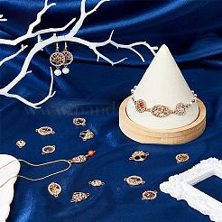 18 шт. 9 стиля сплава кристаллов стразы соединительные подвески FIND-FH0008-66